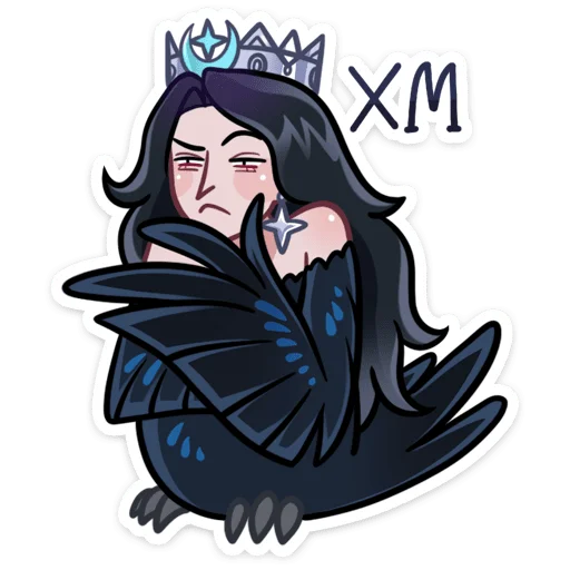👩 Стикер «Сирин» для Telegram