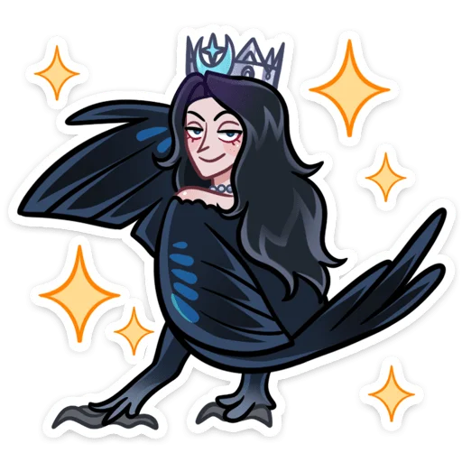 👩 Стикер «Сирин» для Telegram