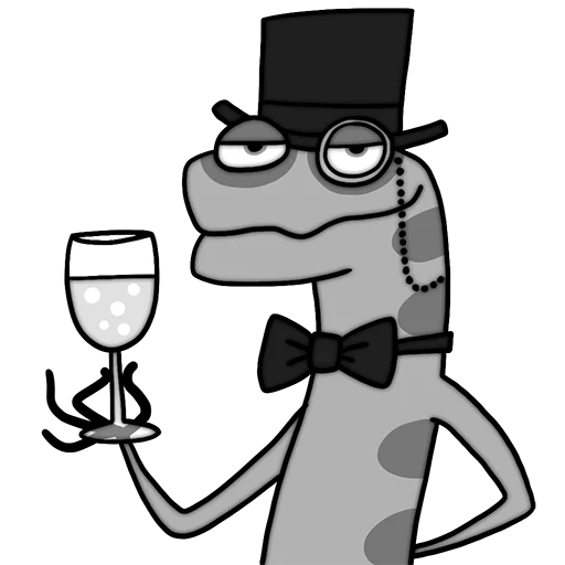 🧐 Стикер «Morrison king of lizards» для Telegram