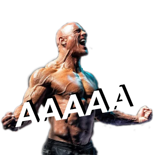 👿 Стикер «Скала Дуэйн Джонсон (Dwayne Johnson)» для Telegram