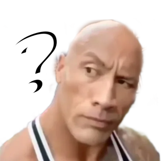 🤨 Стикер «Скала Дуэйн Джонсон (Dwayne Johnson)» для Telegram