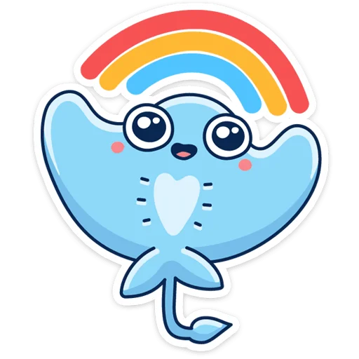 🌈 Стикер «Скат Маячок» для Telegram