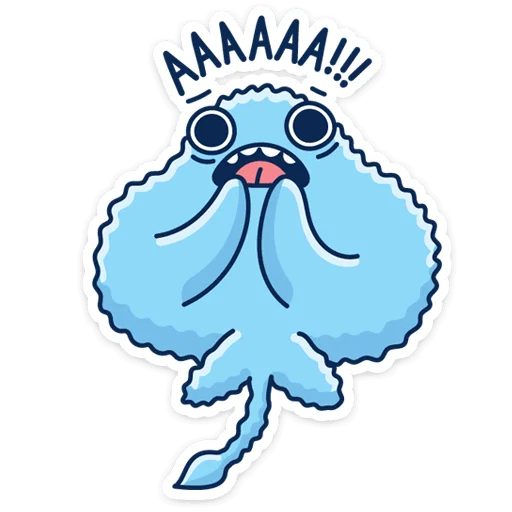 😱 Стикер «Скат Маячок» для Telegram