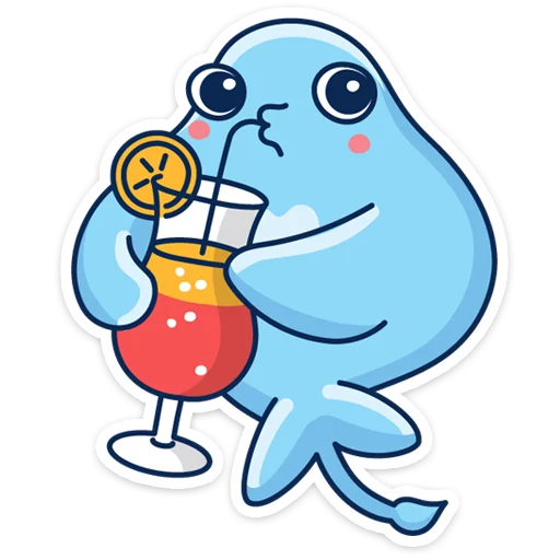 🍹 Стикер «Скат Маячок» для Telegram