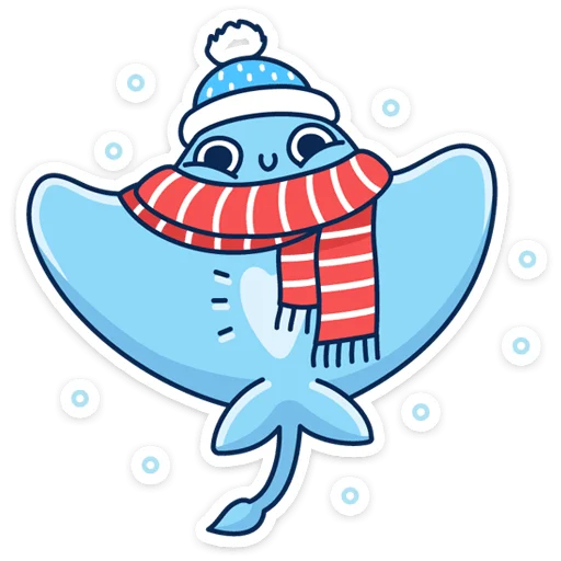 ⛄️ Стикер «Скат Маячок» для Telegram