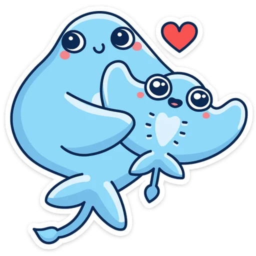 ❤️ Стикер «Скат Маячок» для Telegram