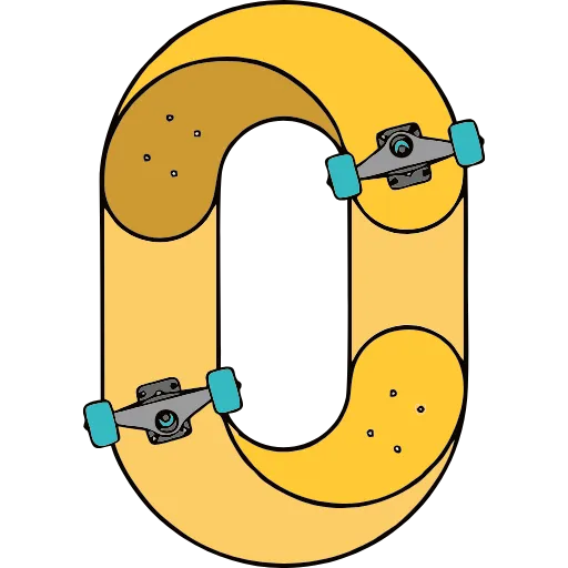 Стикер 59 Skate Or Die