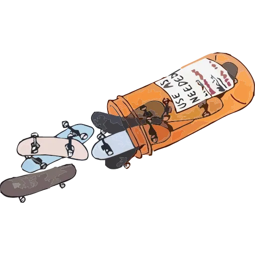 Стикер 10 Skate Or Die