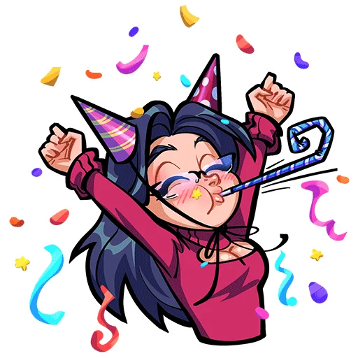 🥳 Стикер «NochnajaSkazka» для Telegram
