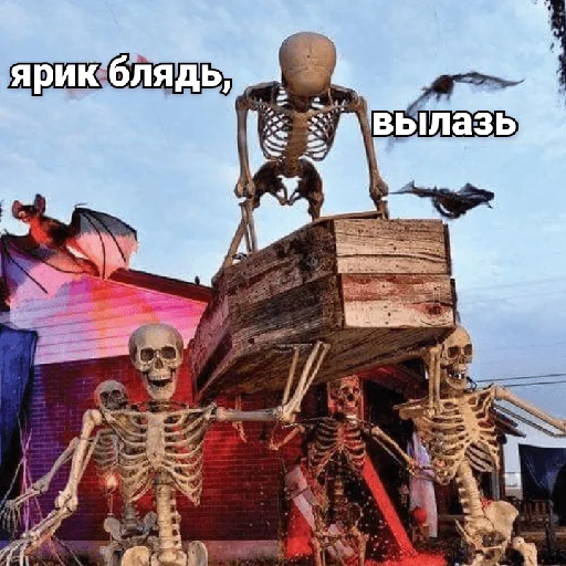 ⚰️ Стикер «Несносный скелет Джо» для Telegram