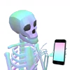 Стикер 22 👋 Skeleton - смайлы со скелетиками