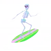 Стикер 34 👋 Skeleton - смайлы со скелетиками