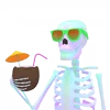 Стикер 33 👋 Skeleton - смайлы со скелетиками