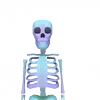 Стикер 7 👋 Skeleton - смайлы со скелетиками