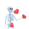 Стикер 14 👋 Skeleton - смайлы со скелетиками