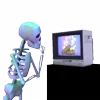 Стикер 23 👋 Skeleton - смайлы со скелетиками
