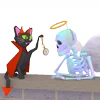 Стикер 39 👋 Skeleton - смайлы со скелетиками