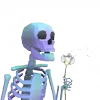 Стикер 9 👋 Skeleton - смайлы со скелетиками