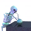 Стикер 35 👋 Skeleton - смайлы со скелетиками