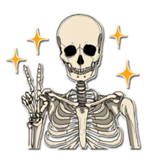 Стикерпак Skeleton Bob / для Telegram