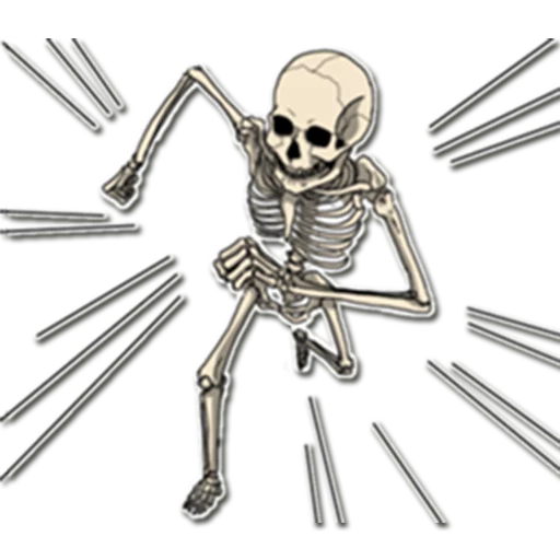 🏃 Стикер «Skeleton Bob /» для Telegram