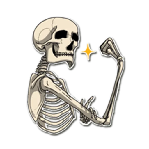 💪 Стикер «Skeleton Bob /» для Telegram