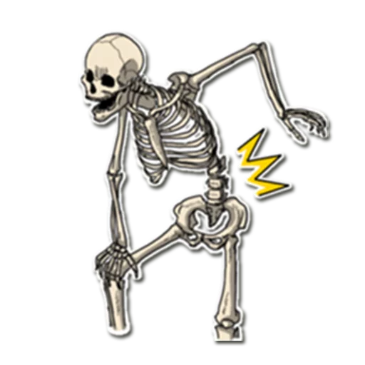 😰 Стикер «Skeleton Bob /» для Telegram