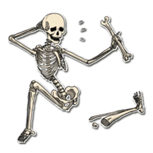 😪 Стикер «Skeleton Bob /» для Telegram
