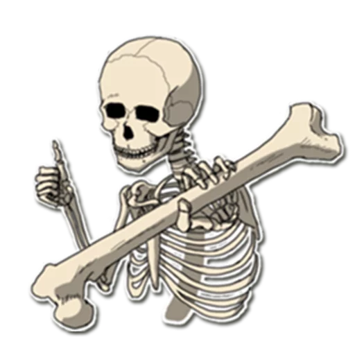 👍 Стикер «Skeleton Bob /» для Telegram