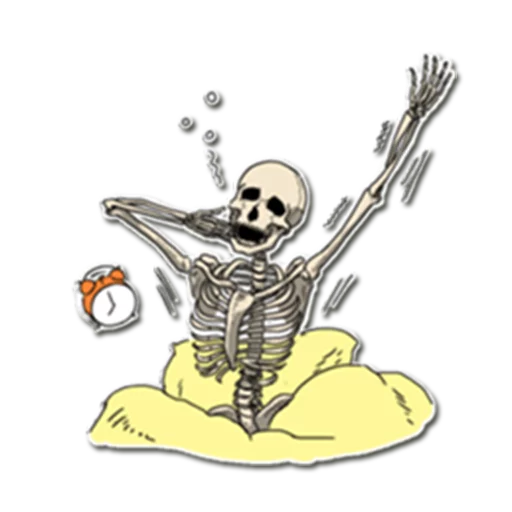 ⛅ Стикер «Skeleton Bob /» для Telegram