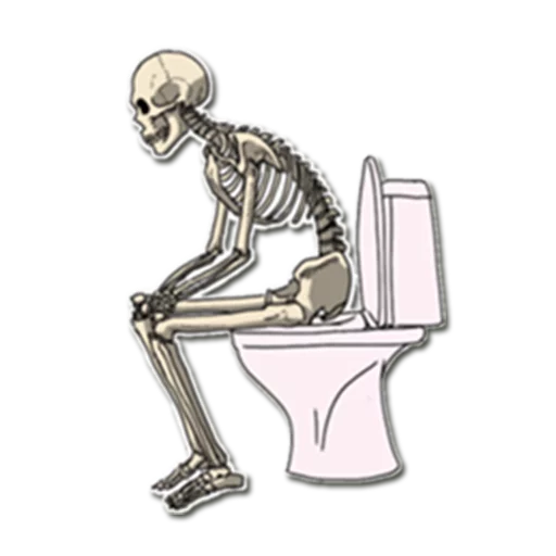 💩 Стикер «Skeleton Bob /» для Telegram