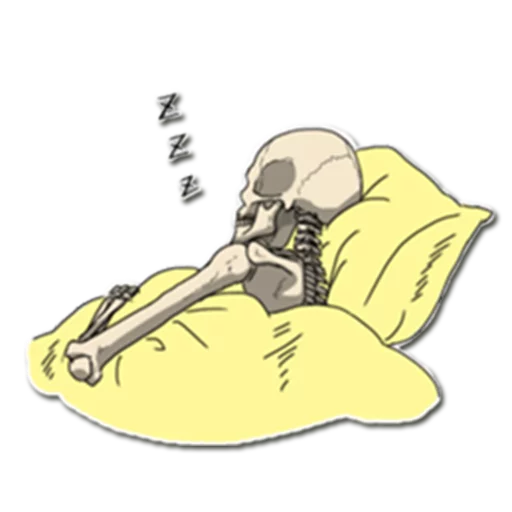 💤 Стикер «Skeleton Bob /» для Telegram