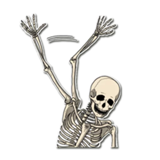 👋 Стикер «Skeleton Bob /» для Telegram