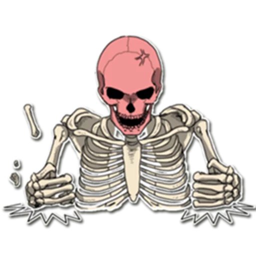 😡 Стикер «Skeleton Bob /» для Telegram