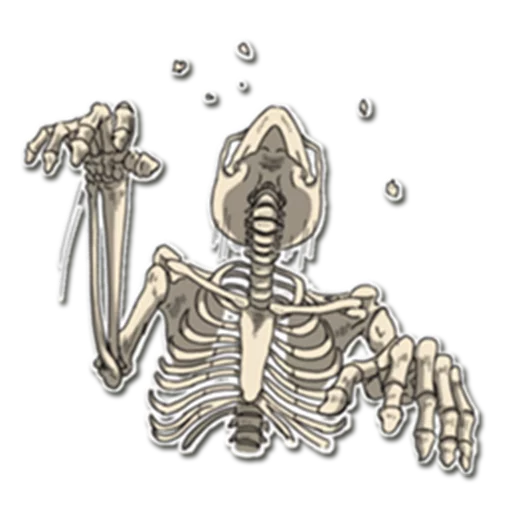 😖 Стикер «Skeleton Bob /» для Telegram