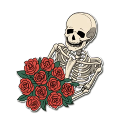 🌹 Стикер «Skeleton Bob /» для Telegram