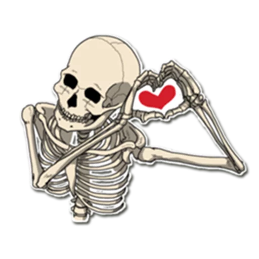 😍 Стикер «Skeleton Bob /» для Telegram