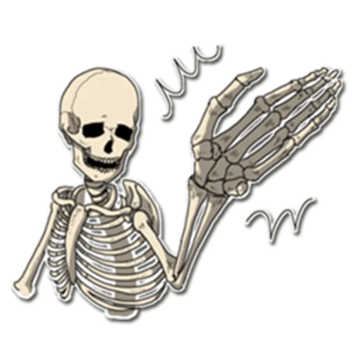 🙌 Стикер «Skeleton Bob /» для Telegram