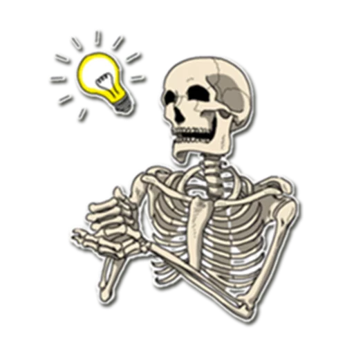 💡 Стикер «Skeleton Bob /» для Telegram