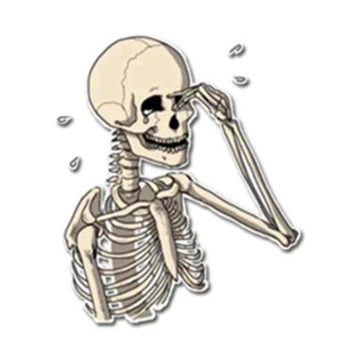 😨 Стикер «Skeleton Bob /» для Telegram