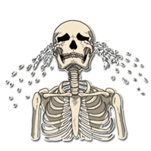 😭 Стикер «Skeleton Bob /» для Telegram