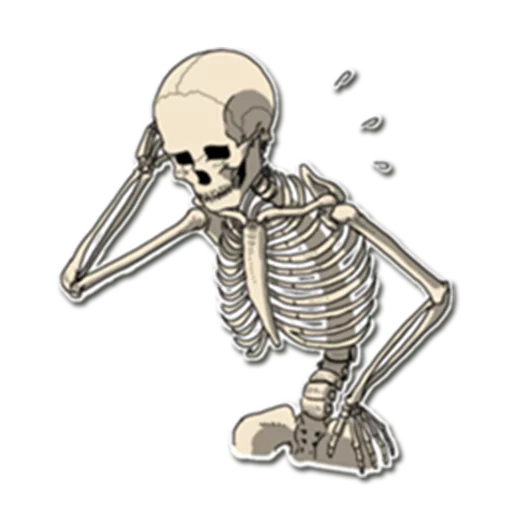 😞 Стикер «Skeleton Bob /» для Telegram