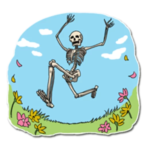 💐 Стикер «Skeleton Bob /» для Telegram