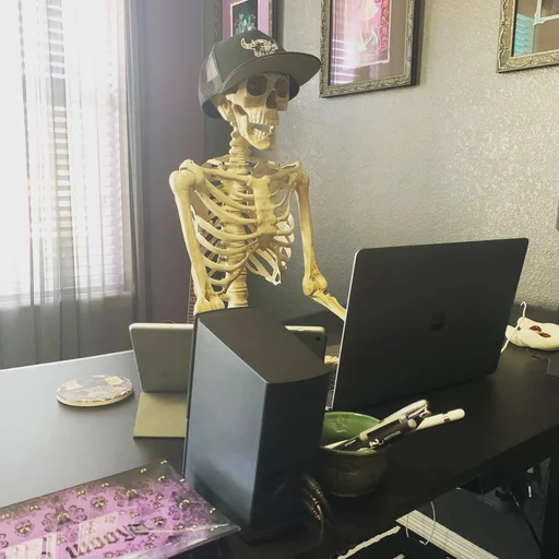 Стикерпак Skeleton Mania для Telegram