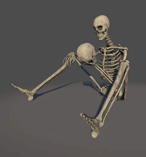 🤨 Стикер «Skeleton Mania» для Telegram