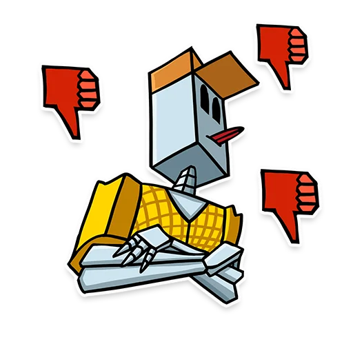😛 Стикер «Скелет Дорт» для Telegram