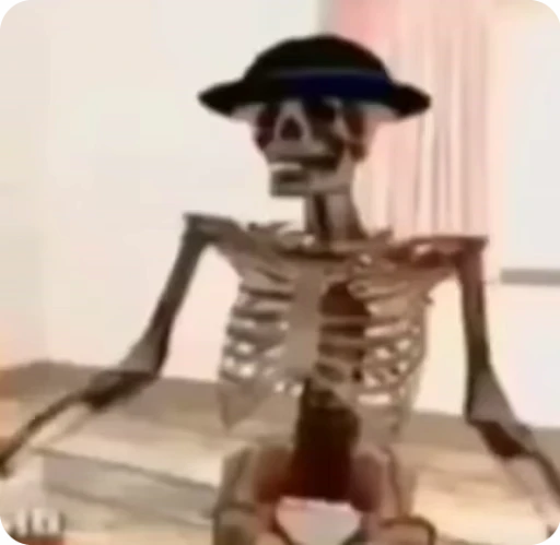 💀 Стикер «Skeleton» для Telegram