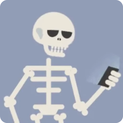 💀 Стикер «Skeleton» для Telegram
