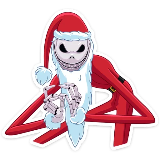 😈 Стикер «Джек Скеллингтон» для Telegram