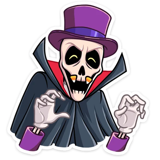 🧛 Стикер «Господин Скелли» для Telegram
